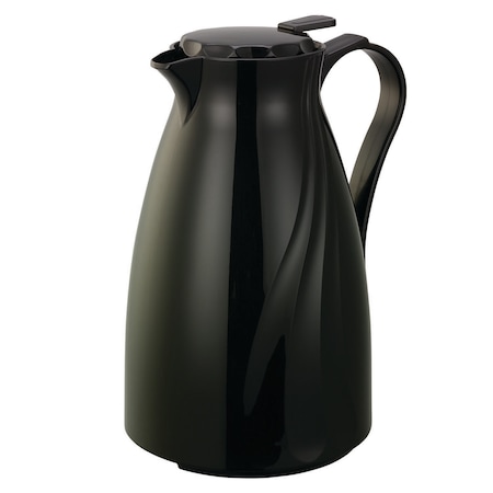 Service Ideas Twist N' Serve Coffee Carafe, 2L, BPA Free, Stackable, Black TNSPB2BL